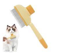 Dog Grooming Comb, Metal Teeth Detangler, Long and Teeth for Knots Removal, Pet Deshedding Tool, Ideal for Matted Hair, Cats and Dogs, Short and Long-Haired Breed, Yellow and Green