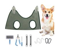 Dog Grooming Harness - Pet Nail Trimming Sling | 10 pièces Kit d'hamac de toilettage pour chat, marteau de toilettage avec Pet Nail Filing Board for Bathing, Nail Trimming, Ear Cleaning