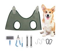 Dog Grooming Harness - Pet Nail Trimming Sling | 10PCS Cat Grooming Hammock Kit, Nail-Cutting Hammock with Pet Nail Filing Board for Bathing, Nail Trimming, Ear Cleaning