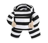 Dog Halloween Costumes, Kitten Dress Up Clothes, Soft Comfortable Fit, Adjustable Design, Pet Cosplay Outfit for Dogs, Cats, Halloween Party Or Daily Fun Wear, Black and White