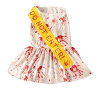 Dog Halloween Vêtements - Robe Lightweight Bloody | Costumes Costume De Cosplay pour Animaux De Compagnie Réutilisable, Sceaux d'horreur pour La Fête