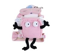 Dog Harness Backpack, Small Dog Walking Harness with Bag, Adjustable Travel Hiking Walking Harness Backpack for Small and Medium Dogs, Lightweight and Comfortable Dog Harness with Storage Pouch for Pe