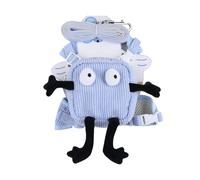 Dog Harness Backpack, Small Dog Walking Harness with Bag, Adjustable Travel Hiking Walking Harness Backpack for Small and Medium Dogs, Lightweight and Comfortable Dog Harness with Storage Pouch for Pe