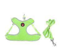 Dog Harness for Walking | Adjustable Pet Vest with Breathable Mesh | No - Pull Chest Strap Leash for Small/Medium/Large Dogs | Reflective Traction Rope, 4 Colors (S)
