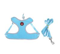 Dog Harness for Walking | Adjustable Pet Vest with Breathable Mesh | No - Pull Chest Strap Leash for Small/Medium/Large Dogs | Reflective Traction Rope, 4 Colors (S)
