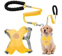 Dog Harness, Soft Mesh Dog Harness, 7.87x7.87 inches No Pull Reflective Outdoor, Adjustable Training Supplies with Pup Leading Rope for Small to Medium Dogs, Comfortable Walks