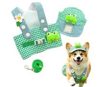 Dog Harness Vest - Polyester, Adjustable Puppy Harness Breathable, Pet Leash Set | Traction Rope Outfit, Control Gear for Walking, Running, Shopping, Outdoor Activities, Daily Training Usev