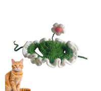 Dog Hat - Cat Hat | Pet Hat | Knitted Dog Hat | Cute Knit Hat For Pet | Dog Winter Hat | Small Flower Medium Dogs Cosplay Hat Wool Weaving Craftsmanship Comfortable Cat Hat Accessories