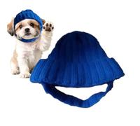 Dog Hat with Ear Holes - Stretchy Soft Knit Pet Beanie for Large & Medium Dogs, Comfortable Winter Snood for Cold Weather, Halloween & Christmas Photography Accessory | Red