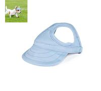 Dog Hats for Small Dogs with Ear Holes, Lightweight Dog Visors for Medium and Large Dogs, Pet Sunhat Outdoor Walks, Beach & Summer Activities (Light Blue,Large)