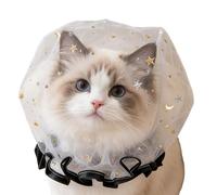 Dog Head Net Mesh - 25 x 25 x 30 cm, Soft Breathable Mesh No-Eat Protector | Dogs Cats Prevents Eating Headgear - For Outdoor Activities Hot Weather Summer Park Street Walking Home