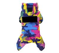 Dog Hoodie Camouflage | 4 Legged Cotton Cold Weather Clothing | Soft Warm Puppy Clothes for Autumn/Winter/Outdoor Activities | Cozy Pet Apparel (M)