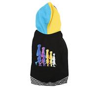 Dog Hoodie for Small Medium Dogs | Thick Warm Pet Clothes with Snap Buttons | Christmas Costume/Autumn Celebration/Daily Use | Fashionable Cute Puppy Outfit (L)