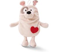 Dog Hot Water Bottle 350 ml 34 cm Beige-2 in 1 Soft and Cuddly & Warmers Girls and Boys Plush Toy,Heating Bag for Beds from 10 Months,49644,°