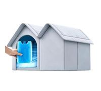 Dog House with AC Oxford Cloth Insulated Relief from High OutdoorKennel
