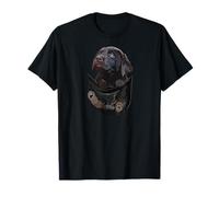 Dog in Pocket Chocolate Lab Labrador Retriever Lover Marron T-Shirt