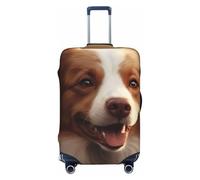 Dog in The Sun Housse de protection élastique pour valise de voyage Motif imprimé anti-rayures, Noir , M
