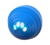 Dog Interactive Ball - Smart Rechargeable 4 Modes Automatic Rolling Toy | Bite-Resistant Naťural Rubber Construction 7cm 80g LED Light | for Small Medium Dogs Indoor Outdoor Play Exercise Boredom Réli