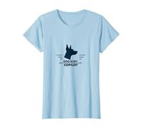 Dog is My Copilot - Aventure de Voyage pour Amoureux des Animaux T-Shirt, Femme, Bleu Céleste, 3XL