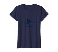 Dog is My Copilot - Aventure de Voyage pour Amoureux des Animaux T-Shirt, Femme, Bleu Marine, S