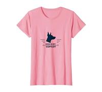 Dog is My Copilot - Aventure de Voyage pour Amoureux des Animaux T-Shirt, Femme, Rose, M