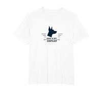 Dog is My Copilot - Aventure de Voyage pour Amoureux des Animaux T-Shirt, Homme Grandes Tailles, Blanc, 3X Tall