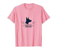 Dog is My Copilot - Aventure de Voyage pour Amoureux des Animaux T-Shirt, Homme, Rose, XXL