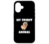 Dog is My Spirit Animal Amoureux des Chiens Coque pour iPhone 16
