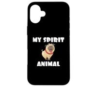 Dog is My Spirit Animal Amoureux des Chiens Coque pour iPhone 16 Plus