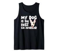 Dog Is The Best Co-Worker Funny Terrier Remote Job Humor Débardeur