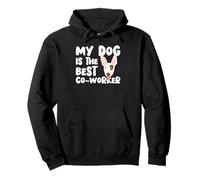 Dog Is The Best Co-Worker Funny Terrier Remote Job Humor Sweat à Capuche