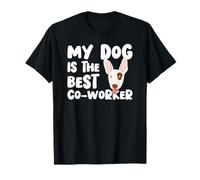 Dog Is The Best Co-Worker Funny Terrier Remote Job Humor T-Shirt