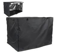 Dog Kennel Cover - Private Cage Cover Cloth Silver Coated | Flexible and Practical Protective Crate Covers with Double Door, Waterproof Anti-UV Crate Supplies Zipper for Privacy Protection, Relax