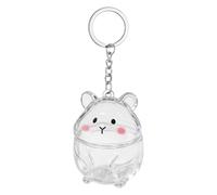 Dog Keychain - Memorial Keepsake Holder | Transparent Container with Secure Lid, Lightweight Charm for Backpack Purse Wallet Car, Rearview, Daily School ,Travel Gift, for Pet Owners Animal Lovers
