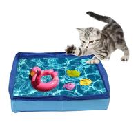 Dog Kiddie Pool - Baignoire pour animaux de compagnie pliable en PVC de forme carrée, piscine portative | Station d'économie spatiale non gonflable pour chiots petits animaux d'extérieur pour la