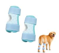 Dog Knee Brace, Breathable Dog Leg Support Sleeve with Adjustable Straps (Blue,S)