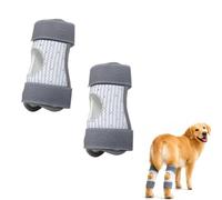 Dog Knee Brace, Breathable Dog Leg Support Sleeve with Adjustable Straps (Gray,S)