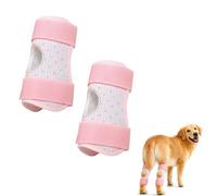 Dog Knee Brace, Breathable Dog Leg Support Sleeve with Adjustable Straps (Pink,S)