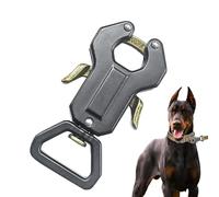 Dog Leash Clasp, Zinc Alloy Quick Release Locking Clip, Secure Pet Collar Buckle for Puppy Training, Outdoor Walking, Hiking, Camping, Leash Accessories, Chain Connect, 3.19x1.38x0.31 in