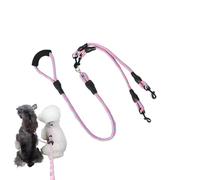 Dog Leash Double, Rotating Dog Lead Rope, Strong Strap Connector, Training and Safety Gear for Walking, Running, Hiking, Backyard, Outdoor, Adventure, Pets, 59.06 Inches