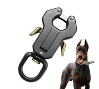 Dog Leash Hardware, Zinc Alloy Clasp Connector, 8.1x3.5x0.8cm/3.19x1.38x0.31 inches Quick Release Locking Buckle, Rust-Resistant Sturdy Design for Puppy Collar Training Hiking Use
