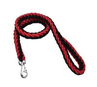Dog Leash, Laisse for Grand Chien en Nylon Tressé, Corde De Traction Épaisse for La Marche des Animaux De Compagnie,Hands Free(Red Black)