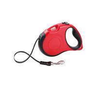 Dog Leash, Laisse rétractable for Animaux de Compagnie TLL5001, Crochet en Alliage de Zinc Anti-éclatement, Sangle en Polyester,Hands Free(Red-Black,M)