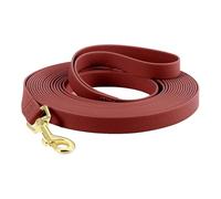 Dog Leash Long PVC Leashes 3M 6M 9M 12M 15M Easy Clean Waterproof Walk Training Durable for Large Medium Small Dogs(Burgundy Red,15M)