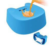 Dog Lick Ball for - Anti-Slip Silicone Slow Feeder Dog Bowl with Rotating Ball - Liquid Treat Feeding Bowl for Bone Broth, Yogurt & Purees - Enrichment Toy