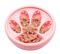 Dog Lick Bowl - 12 X 6.5 Cm Silicone Non-Slip Anti-Tip | Interactive Puzzle Slow Feeder Treat Dispensing Enrichment Toy for Dogs & Puppies Training Boredom Relief Indoor Use