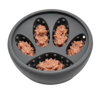 Dog Lick Bowl Silicone Lick Mats - Slow Feeder Puzzle for Treat Dispensing Boredom Relief Training | Food Grade Silicone Non Slip Anti Tip Licks Mat Feeding Plate Indoor Puppy Dog Use