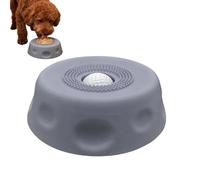 Dog Lick Bowl - Silicone Non-Slip Lick Toy, 6.8 inches Slow Feeder with Rotating Ball for Liquid Treats, Canine Enrichment Bowl, Interactive Puppy Feeder, Boredom Buster for Dogs