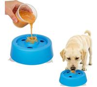 Dog Licking Bowl - Rolling Ball Slow Feeder with Suction Cup Base | Non Slip Pet Lick Toy for Small Medium Large Dogs | Non Spill Treat Bowl for Yogurt Puree and Liquid Snacks | Interactive Feeding