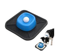 Dog Licking Bowl with Rolling Ball - Silicone Non Slip Slow Feeder Mat | Interactive Pet Licking Bowl for Liquid Treats, Yogurt, Bone Broth, Snacks, Feeding